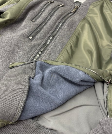 【R2603-UKM1090】 Fleece lined MA-1 (1741169）