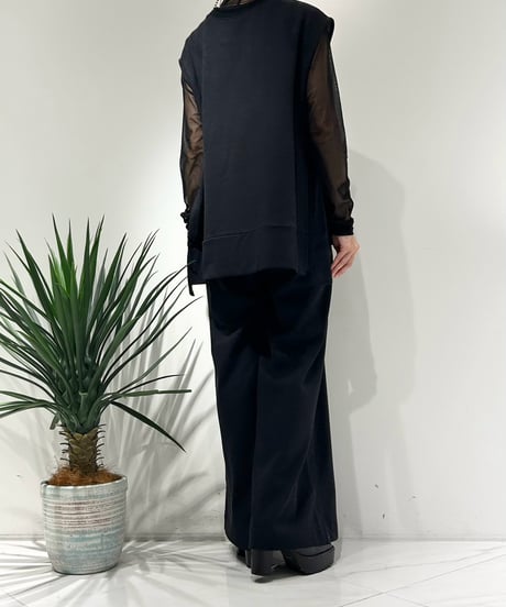 【R2603-SWP1049】 Acrylate sweat wide pants (1741134）