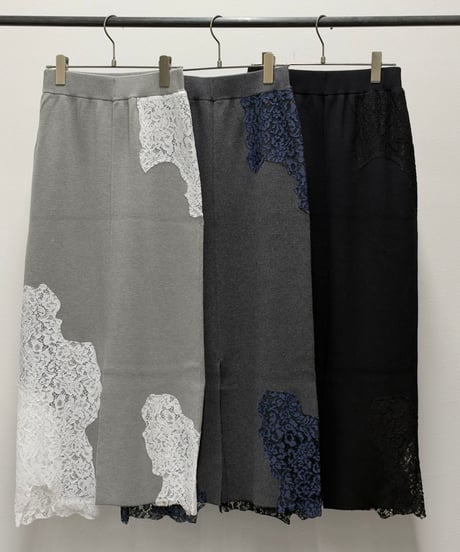 【R2603-RDS1077】 Lace panel skirt (1741178)