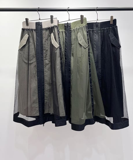【R2603-RBK961】 Mesh skirt (1741101）