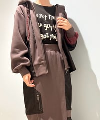 【R2603-UKP1094】 Bushed fleece hoodie (1741170)