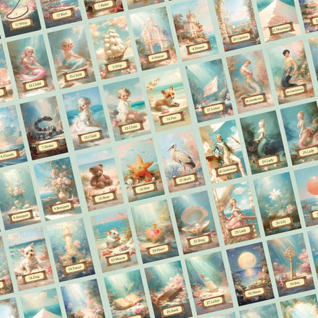 Secret Sea Lenormand【シークレットシールノルマンカード】