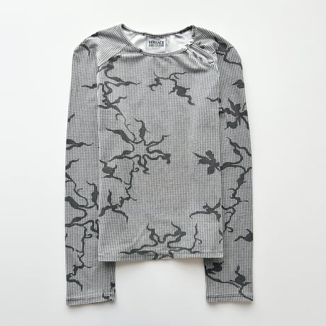 VERSACE neck whole designed tops
