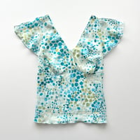 made in USA / blue dot tops