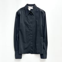 MaxMara black×white striped shirt