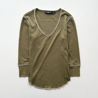 Ralph Lauren khaki piping rib tops