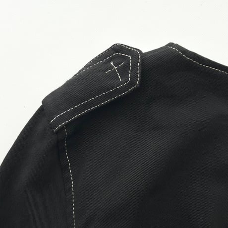 made in Italy / stitch shape full zip jacket