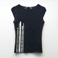 MARY QUANT black line knit vest
