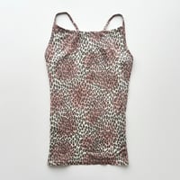 leopard back ribbon camisole
