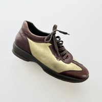 MaxMara khaki×brown sneaker 24.5cm