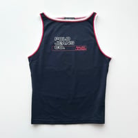 Ralph Lauren navy logo mock neck tank top