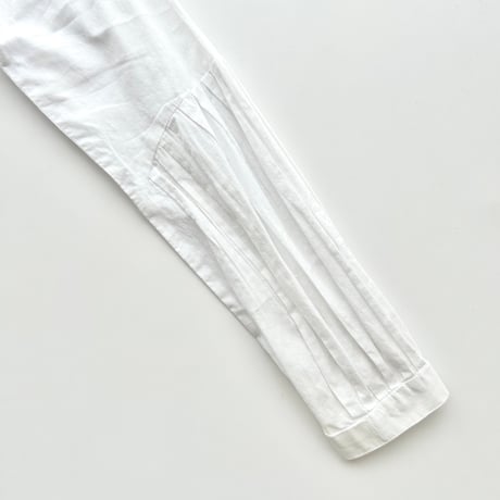 white frill cotton shirt