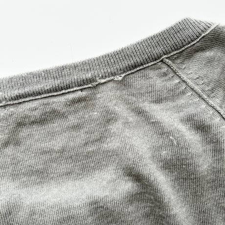 gray frill designed cardigan
