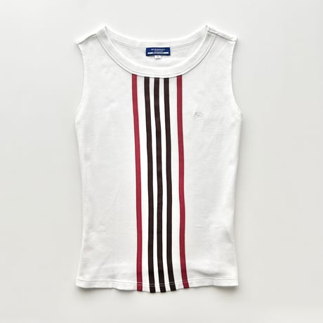 Burberry line logo tank top