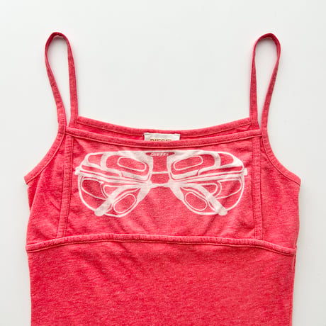 DIESEL pink printed camisole mini dress