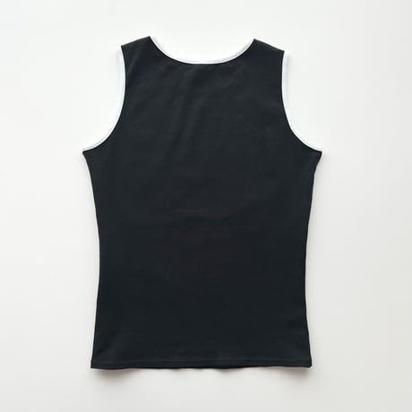 MARY QUANT glitter logo tank top