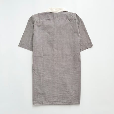 D&G plaid oversized open collar shirt