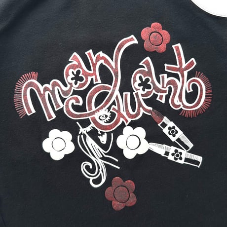 MARY QUANT glitter logo tank top