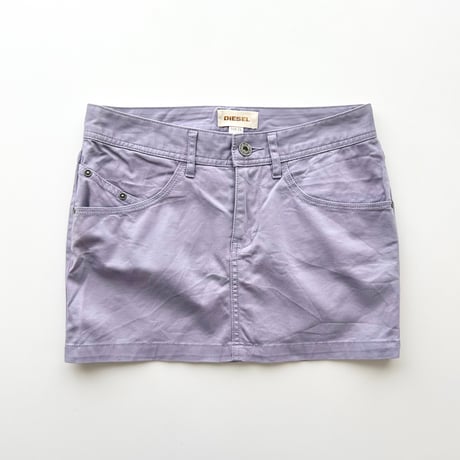 DIESEL pale purple mini skirt
