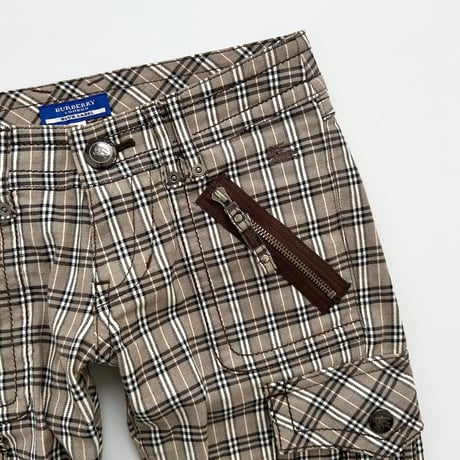 Burberry brown plaid cargo pants
