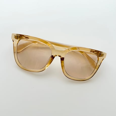 clear beige sunglasses