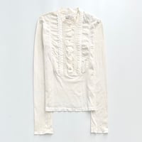 Chloe ivory frill blouse