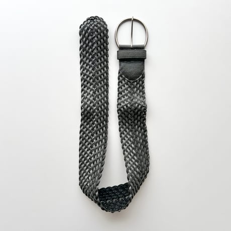 gray leather belt