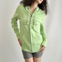 Ralph Lauren green embroidery full zip hoodie
