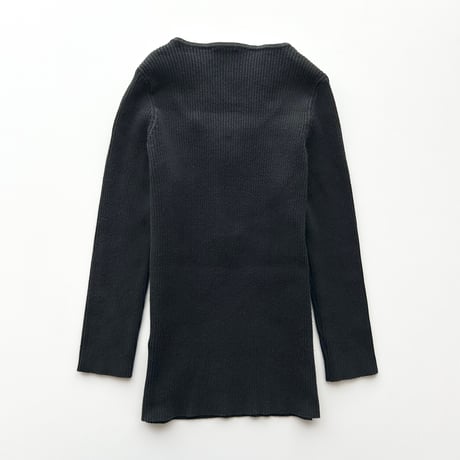 ARMANI half zip compact knit tops