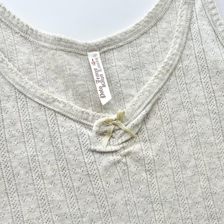Ralph Lauren gray ribbon tank top