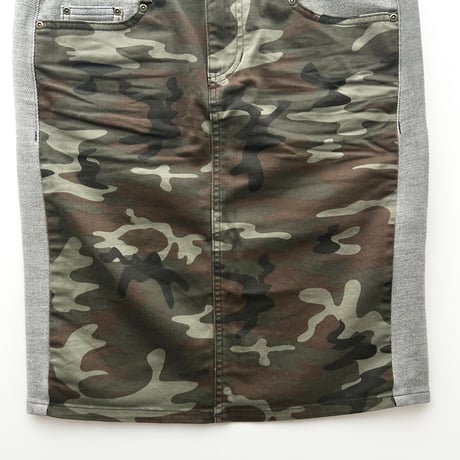 camouflage designed tight skirt