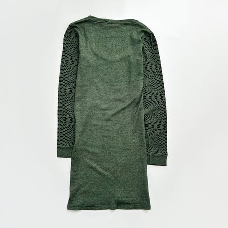 agnes b. green designed knit dress