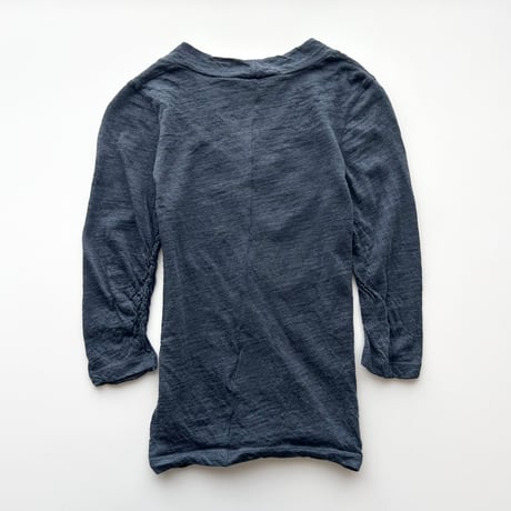 Chloe navy twist designed tops