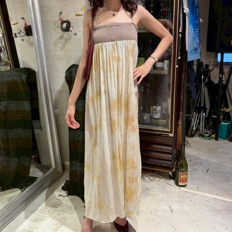 tie-dye camisole long dress