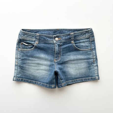 JILL STUART logo denim short pants