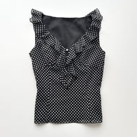 dot chiffon tops