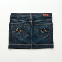 made in USA / indigo denim mini skirt
