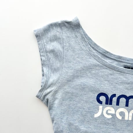 ARMANI pale blue logo T-shirts