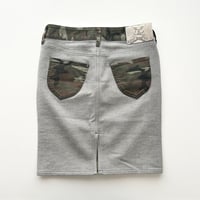 camouflage designed tight skirt