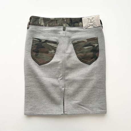 camouflage designed tight skirt