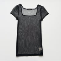 black tulle puff sleeve tops