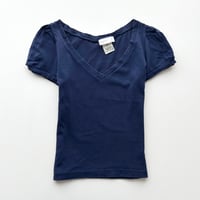 agnes b. blue puff sleeve T-shirts