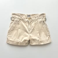 DIESEL beige side belt short pants