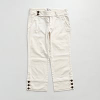 BEBE white button low-rise pants