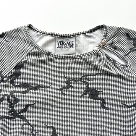 VERSACE neck whole designed tops