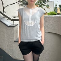 Chloe gray layered tops