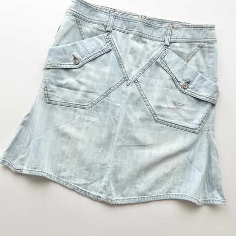 ARMANI light denim designed skirt