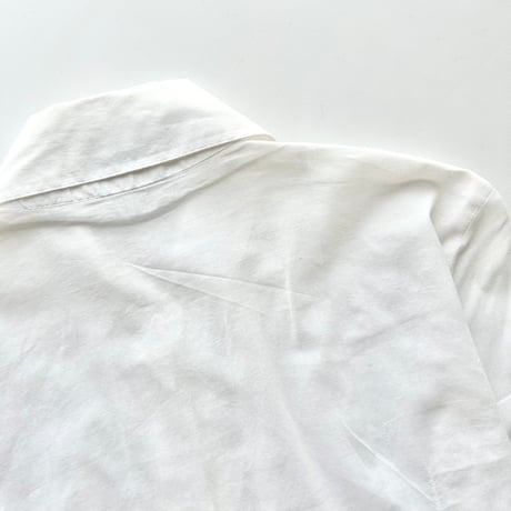white frill cotton shirt