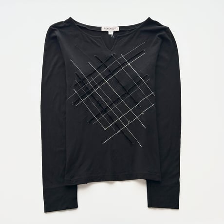 GIVENCHY black embroidery tops