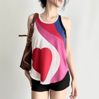 Alexander McQueen heart round tank top